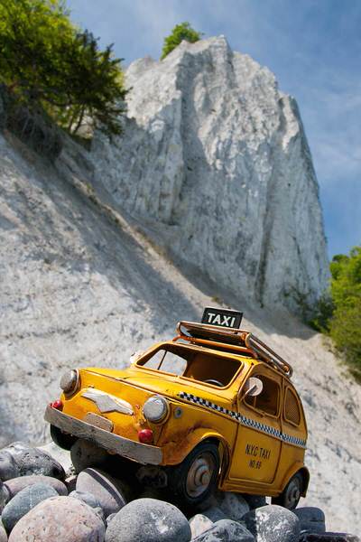 Taxi zum Königsstuhl, Rügen, Deutschland