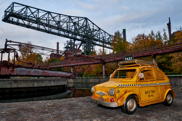 Taxi zum Landschaftspark, Duisburg, Deutschland