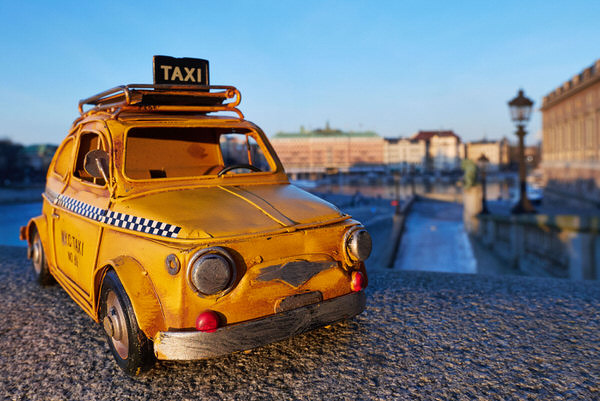 Taxi zum Stockholmer Schloss, Stockholm, Schweden
