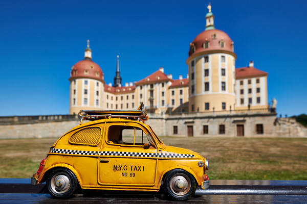 Taxi zur Moritzburg, Moritzburg, Deutschland