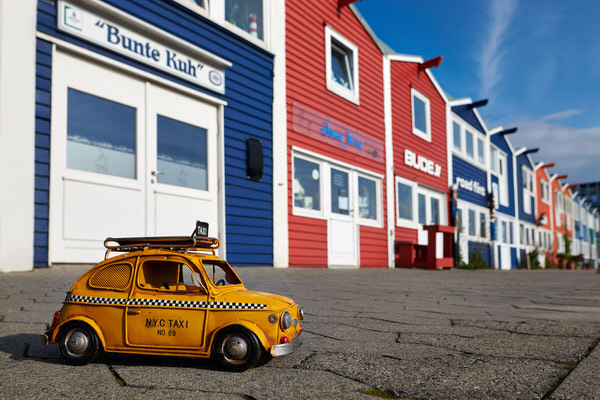 Taxi zu den Hummerbuden, Helgoland, Deutschland
