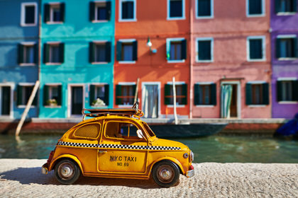 Taxi zur Insel Burano, Venedig, Italien