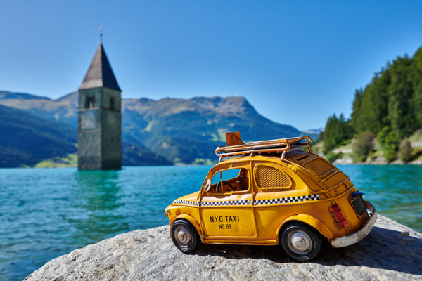 Taxi zum Reschensee, Graun, Italien