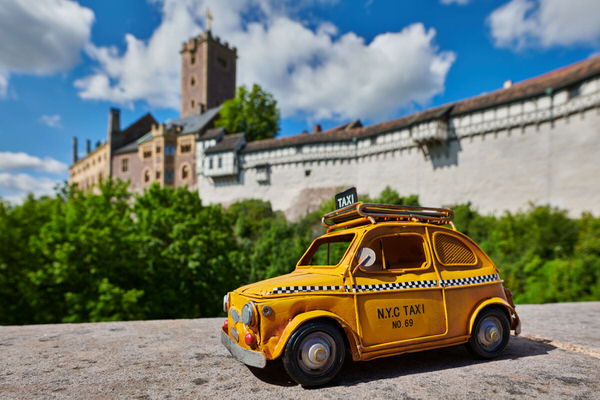 Taxi zur Wartburg, Eisenach, Deutschland