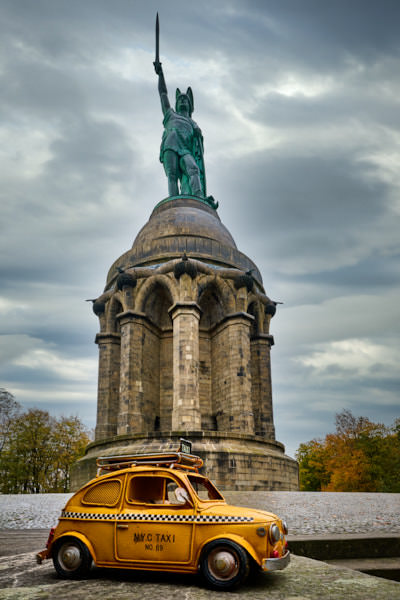 Taxi zum Hermannsdenkmal, Detmold, Deutschland